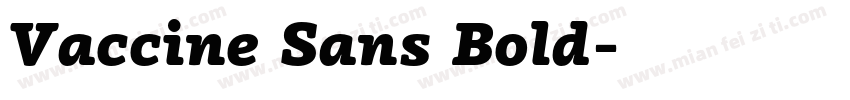 Vaccine Sans Bold字体转换